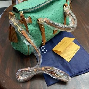 Dooney & Bourke brand new ostrich leather handbag